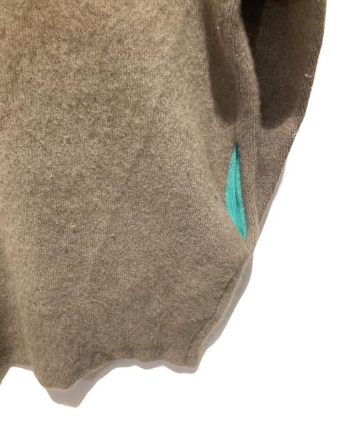 ELENDEEK（エレンディーク）ELENDEEK (エレンディーク) ラクーンミックスWカーディガン ベージュ サイズ:Freeの古着・服飾アイテム