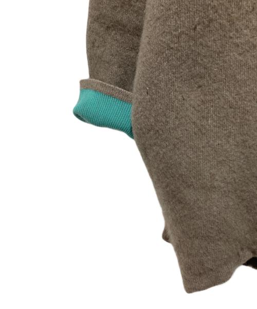 ELENDEEK（エレンディーク）ELENDEEK (エレンディーク) ラクーンミックスWカーディガン ベージュ サイズ:Freeの古着・服飾アイテム