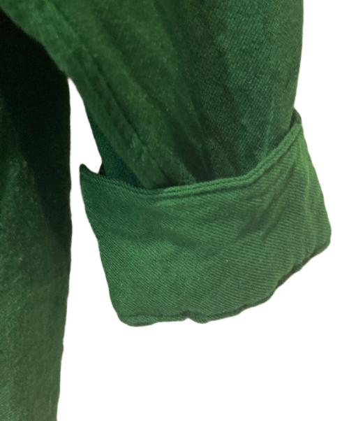 COMME des GARCONS HOMME PLUS（コムデギャルソンオムプリュス）COMME des GARCONS HOMME PLUS (コムデギャルソンオムプリュス) オーバーサイズウールシャツ グリーン サイズ:不明の古着・服飾アイテム