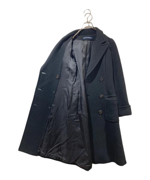 RALPH LAUREN（ラルフローレン）RALPH LAUREN (ラルフローレン) カシミヤ混ダブルコート ブラック サイズ:7の古着・服飾アイテム