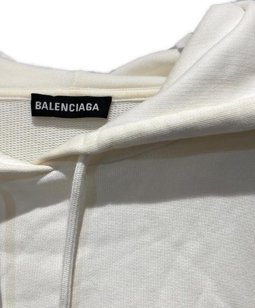 BALENCIAGA（バレンシアガ）BALENCIAGA (バレンシアガ) 19ss Rainbow BB Logo Hoodie ホワイト サイズ:Sの古着・服飾アイテム