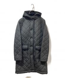 Traditional Weatherwear（トラディショナルウェザーウェア）の古着「キルティングフーデッドコート」｜ブラック