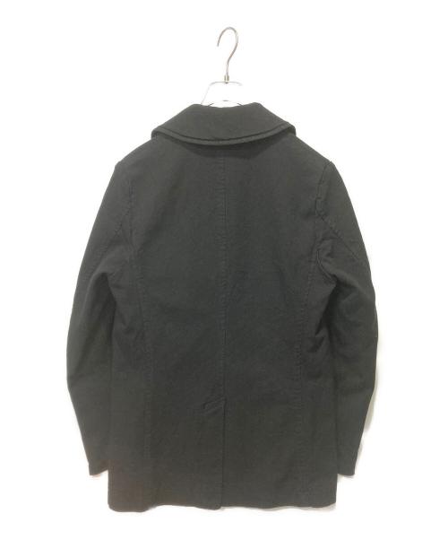 COMME des GARCONS HOMME（コムデギャルソン オム）COMME des GARCONS HOMME (コムデギャルソン オム) 縮絨後染めPコート ブラック サイズ:XSの古着・服飾アイテム