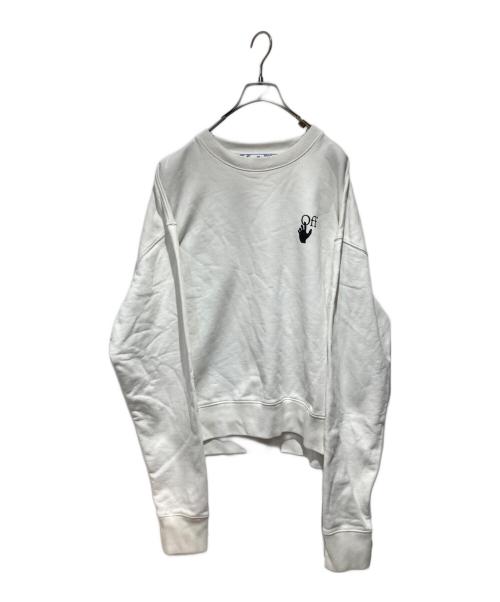 OFFWHITE（オフホワイト）OFFWHITE (オフホワイト) プリントスウェット ホワイト サイズ:Lの古着・服飾アイテム