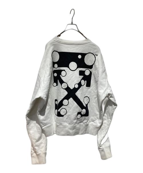 OFFWHITE（オフホワイト）OFFWHITE (オフホワイト) プリントスウェット ホワイト サイズ:Lの古着・服飾アイテム