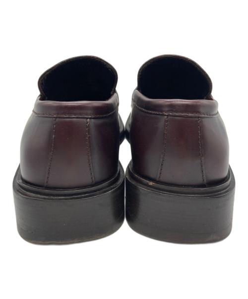 GUCCI（グッチ）GUCCI (グッチ) スクエアトゥビットローファー ブラウン サイズ:40 1/2の古着・服飾アイテム