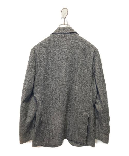 LARDINI（ラルディーニ）LARDINI (ラルディーニ) ヘリンボーンテーラードジャケット グレー サイズ:48の古着・服飾アイテム
