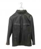 LOUIS VUITTONルイ ヴィトン）の古着「カーフレザージャケット」｜ブラック