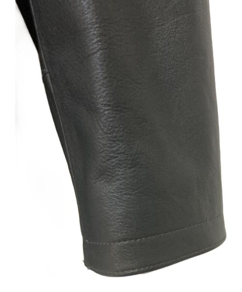 LOUIS VUITTON（ルイ ヴィトン）LOUIS VUITTON (ルイ ヴィトン) カーフレザージャケット ブラック サイズ:52の古着・服飾アイテム