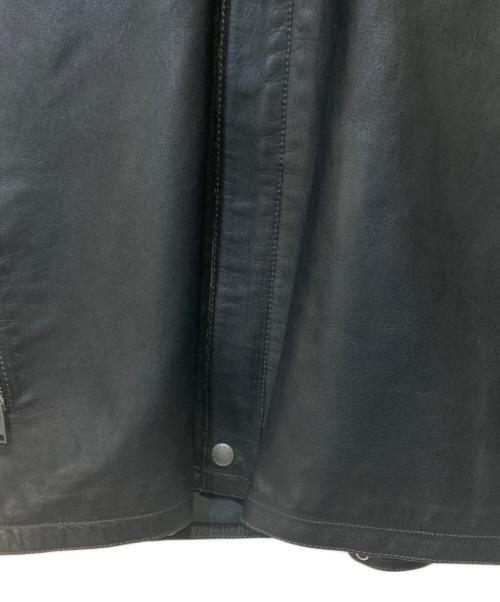 LOUIS VUITTON（ルイ ヴィトン）LOUIS VUITTON (ルイ ヴィトン) カーフレザージャケット ブラック サイズ:52の古着・服飾アイテム