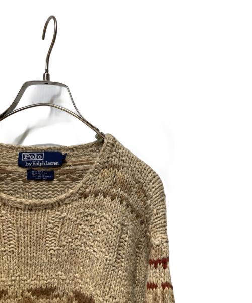 POLO RALPH LAUREN（ポロ・ラルフローレン）POLO RALPH LAUREN (ポロ・ラルフローレン) ネイティブ柄ニット ベージュ サイズ:Mの古着・服飾アイテム