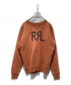 RRLダブルアールエル）の古着「ロゴスウェット」｜オレンジ