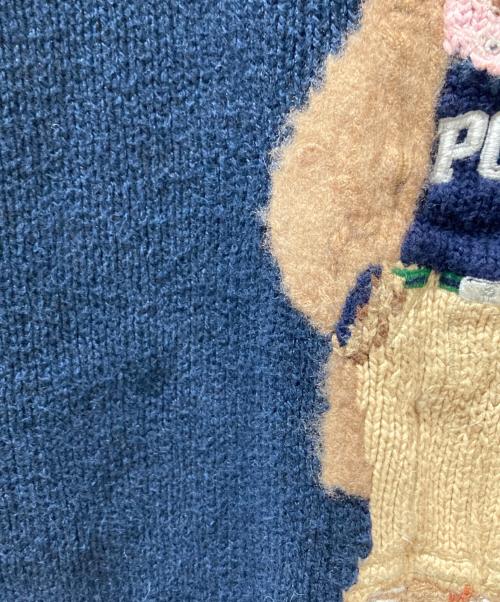 POLO RALPH LAUREN（ポロ・ラルフローレン）POLO RALPH LAUREN (ポロ・ラルフローレン) ポロベアーニット ネイビー サイズ:Mの古着・服飾アイテム
