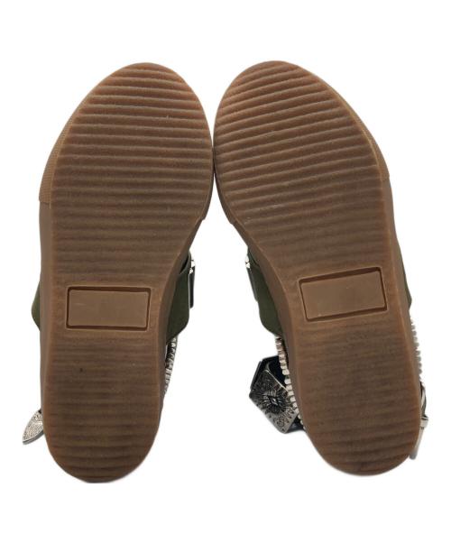 TOGA PULLA（トーガ プルラ）TOGA PULLA (トーガ プルラ) ハイカットスニーカー オリーブ サイズ:37の古着・服飾アイテム