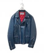 ROTARローター）の古着「ダブルライダースジャケット」｜ネイビー