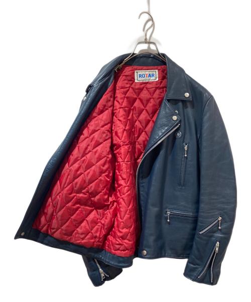 ROTAR（ローター）ROTAR (ローター) ダブルライダースジャケット ネイビー サイズ:Ｌの古着・服飾アイテム