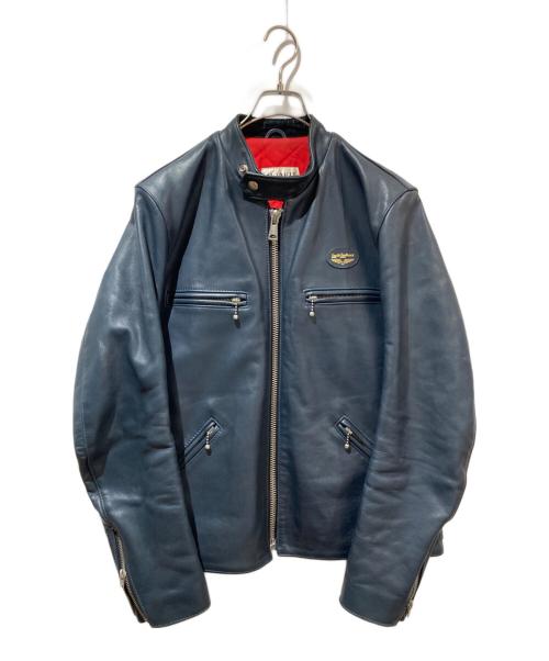 Lewis Leathers（ルイスレザース）Lewis Leathers (ルイスレザース) シングルライダースジャケット ネイビー サイズ:40の古着・服飾アイテム