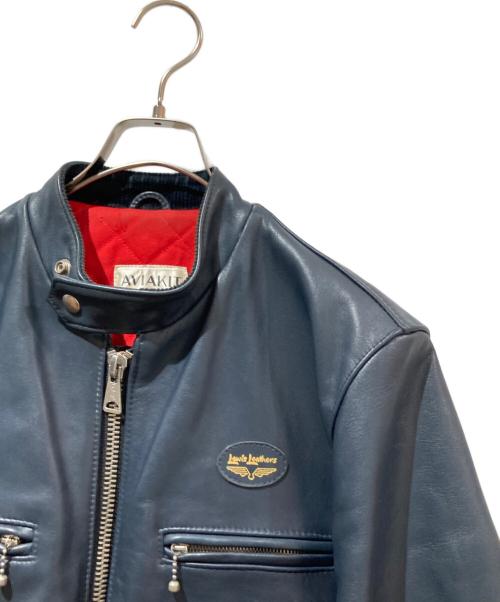 Lewis Leathers（ルイスレザース）Lewis Leathers (ルイスレザース) シングルライダースジャケット ネイビー サイズ:40の古着・服飾アイテム