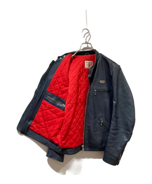 Lewis Leathers（ルイスレザース）Lewis Leathers (ルイスレザース) シングルライダースジャケット ネイビー サイズ:40の古着・服飾アイテム