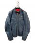 Lewis Leathers（ルイスレザース）の古着「シングルライダースジャケット」｜ネイビー