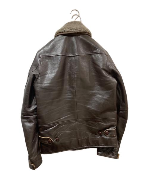 Sandinista（サンディニスタ）Sandinista (サンディニスタ) ボアレザージャケット ブラウン サイズ:Lの古着・服飾アイテム