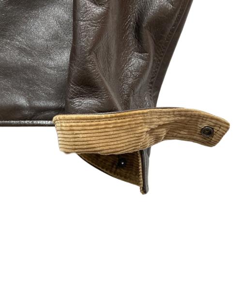 Sandinista（サンディニスタ）Sandinista (サンディニスタ) ボアレザージャケット ブラウン サイズ:Lの古着・服飾アイテム