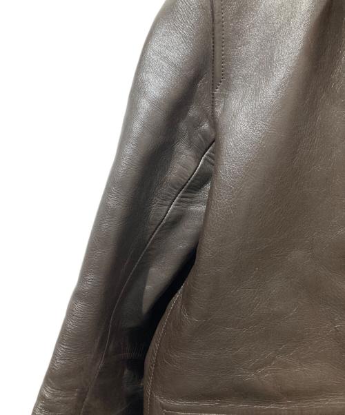 Sandinista（サンディニスタ）Sandinista (サンディニスタ) ボアレザージャケット ブラウン サイズ:Lの古着・服飾アイテム