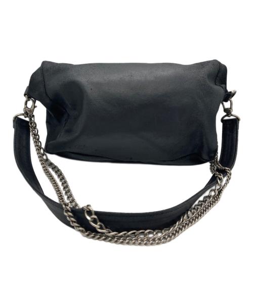 ANN DEMEULEMEESTER（アンドゥムルメステール）ANN DEMEULEMEESTER (アンドゥムルメステール) ショルダーバッグ ブラックの古着・服飾アイテム