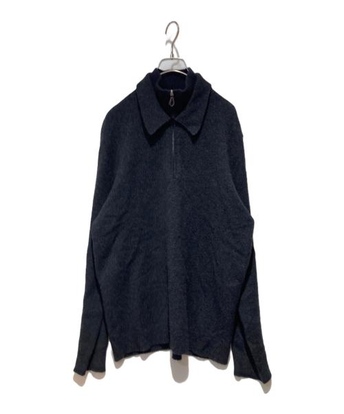 HERMES（エルメス）HERMES (エルメス) ウールカシミヤジップニット グレー サイズ:Lの古着・服飾アイテム