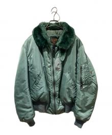 ALPHA INDUSTRIES（アルファインダストリーズ）の古着「B-15D フライトジャケット」｜グリーン