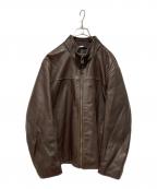 COLE HAANコールハーン）の古着「スムーズ ラム レザー ジャケット」｜ブラウン