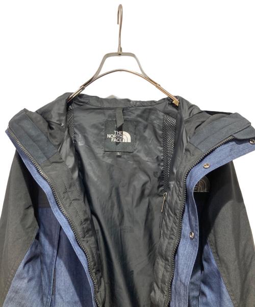 THE NORTH FACE（ザ ノース フェイス）THE NORTH FACE (ザ ノース フェイス) Mountain Light Denim Jacket インディゴ×ブラック サイズ:Lの古着・服飾アイテム