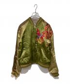 六無人ロクブジン）の古着「リバーシブルスカジャン」｜オリーブ