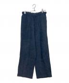 YOKEヨーク）の古着「JACQUARD PLAID EASY PANTS」｜グレー×グリーン