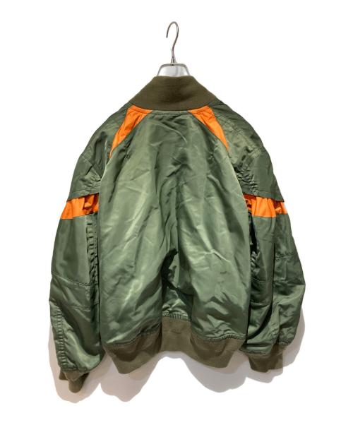 sacai（サカイ）sacai (サカイ) Nylon Twill Blouson グリーン サイズ:3の古着・服飾アイテム