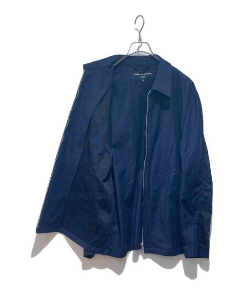 COMME des GARCONS HOMME（コムデギャルソン オム）COMME des GARCONS HOMME (コムデギャルソン オム) 綿ストレッチ ツイル カモ切替 ジップ ブルゾン ネイビー サイズ:Mの古着・服飾アイテム