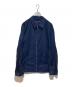 COMME des GARCONS HOMME（コムデギャルソン オム）の古着「綿ストレッチ ツイル カモ切替 ジップ ブルゾン」｜ネイビー