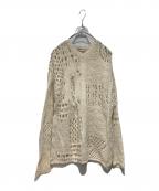 OUR LEGACYアワーレガシー）の古着「V-NECK CROCHET」｜アイボリー