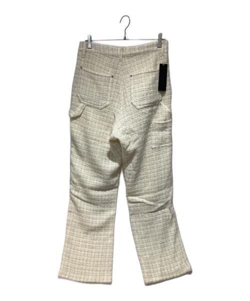 ICE & TECHNO（アイスアンドテクノ）ICE & TECHNO (アイスアンドテクノ) C TWEED DOUBLE KNEE PANTS アイボリー サイズ:M 未使用品の古着・服飾アイテム