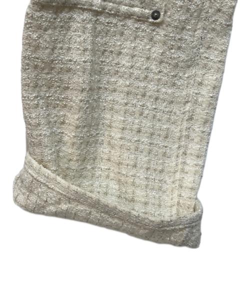 ICE & TECHNO（アイスアンドテクノ）ICE & TECHNO (アイスアンドテクノ) C TWEED DOUBLE KNEE PANTS アイボリー サイズ:M 未使用品の古着・服飾アイテム