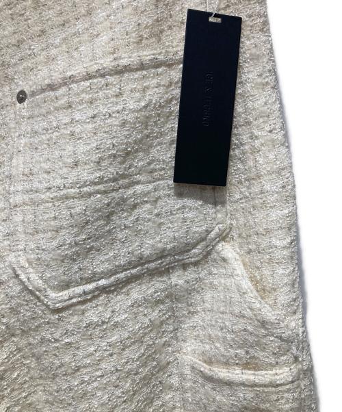 ICE & TECHNO（アイスアンドテクノ）ICE & TECHNO (アイスアンドテクノ) C TWEED DOUBLE KNEE PANTS アイボリー サイズ:M 未使用品の古着・服飾アイテム