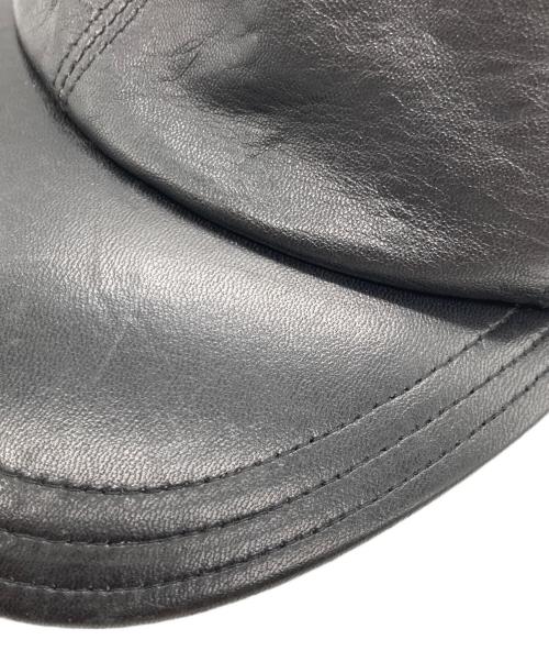 PRADA（プラダ）PRADA (プラダ) レザーキャップ ブラウン サイズ:Mの古着・服飾アイテム