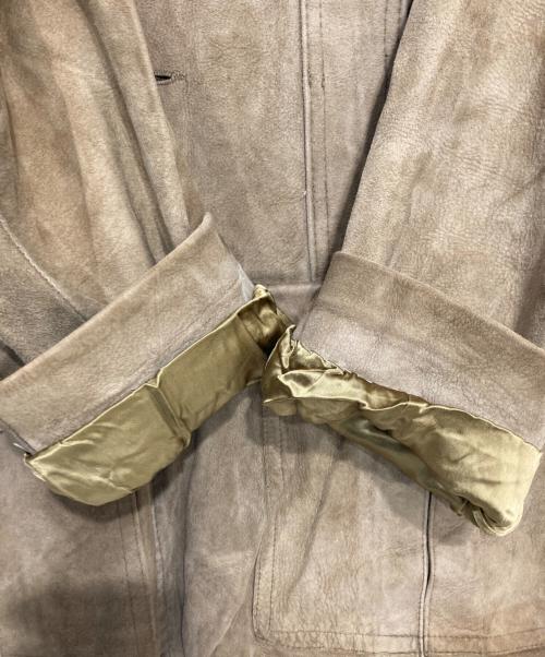 Aleksander（アレキサンダー）Aleksander (アレキサンダー) レザージャケット ベージュ サイズ:54の古着・服飾アイテム