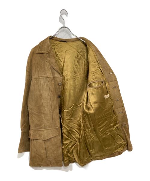 Aleksander（アレキサンダー）Aleksander (アレキサンダー) レザージャケット ベージュ サイズ:54の古着・服飾アイテム