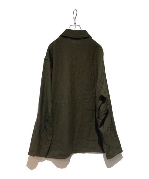 KAPTAIN SUNSHINE（キャプテンサンシャイン）KAPTAIN SUNSHINE (キャプテンサンシャイン) Wool Gauze Work Shirt Jacket オリーブ サイズ:4の古着・服飾アイテム