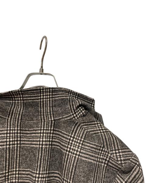 CIRCOLO 1901（チルコロ1901）Circolo 1901 (チルコロ1901) グレンチェック プリント カシミヤタッチ コットン ジャージーテーラードジャケット グレー サイズ:50の古着・服飾アイテム