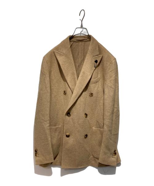 LARDINI（ラルディーニ）LARDINI (ラルディーニ) アルパカ ダブルジャケット ベージュ サイズ:50の古着・服飾アイテム