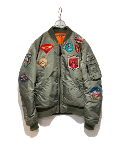 AVIREX（アヴィレックス）AVIREX (アヴィレックス) FAR EAST CRUISE MA-1 オリーブ サイズ:XLの古着・服飾アイテム