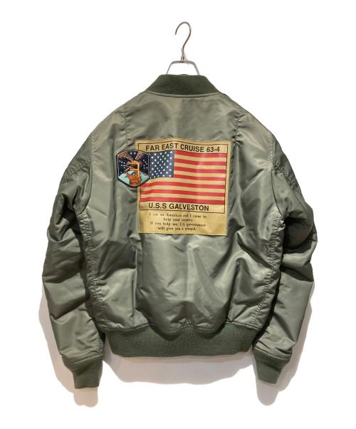AVIREX（アヴィレックス）AVIREX (アヴィレックス) FAR EAST CRUISE MA-1 オリーブ サイズ:XLの古着・服飾アイテム