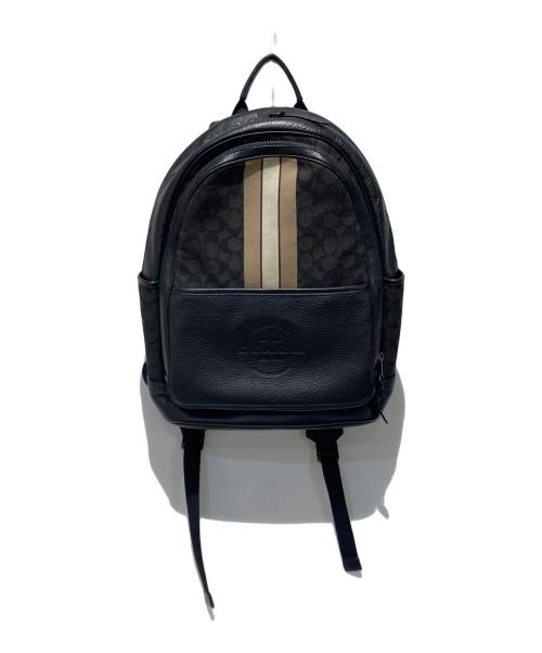 COACH（コーチ）COACH (コーチ) バックパック ブラック×ベージュの古着・服飾アイテム
